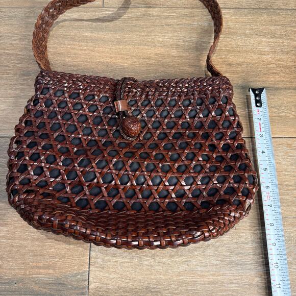 Cole Haan Handbag brown basket weave - Picture 6 of 9